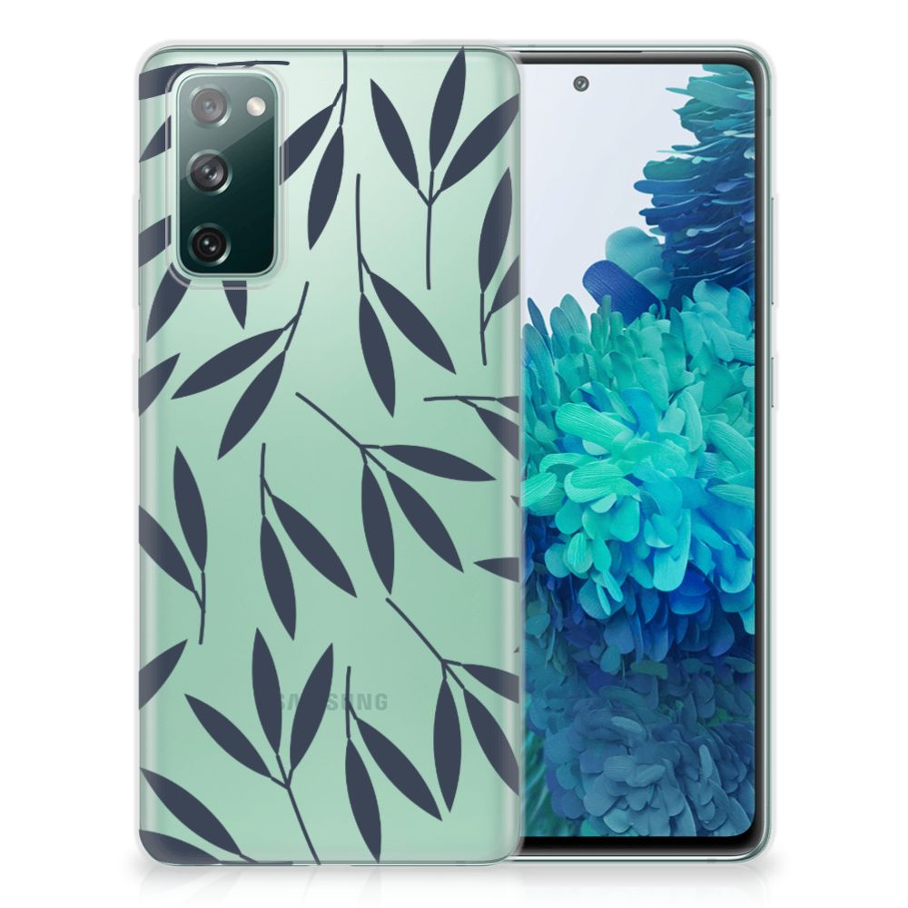 Samsung Galaxy S20 FE TPU Case Leaves Blue B2C Telecom
