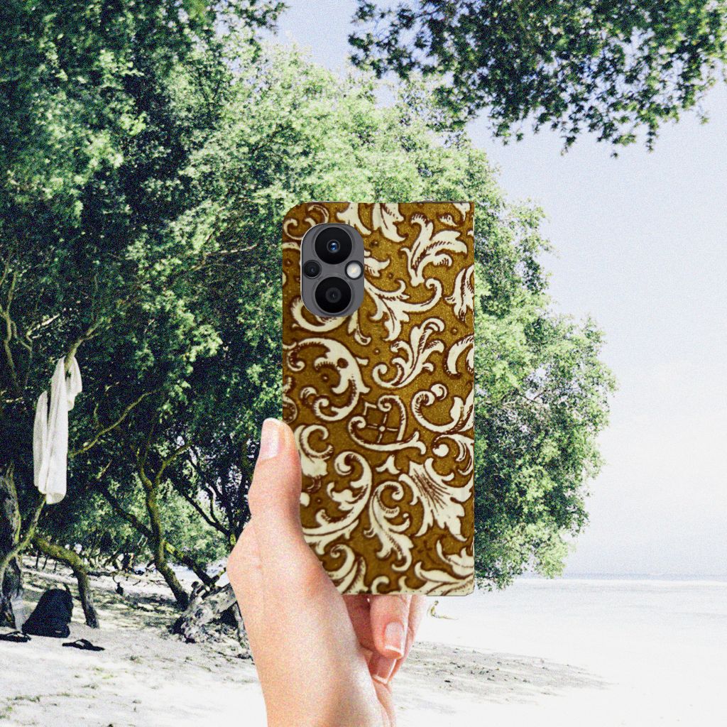 Telefoon Hoesje OPPO Reno8 Lite Barok Goud - B2C Telecom
