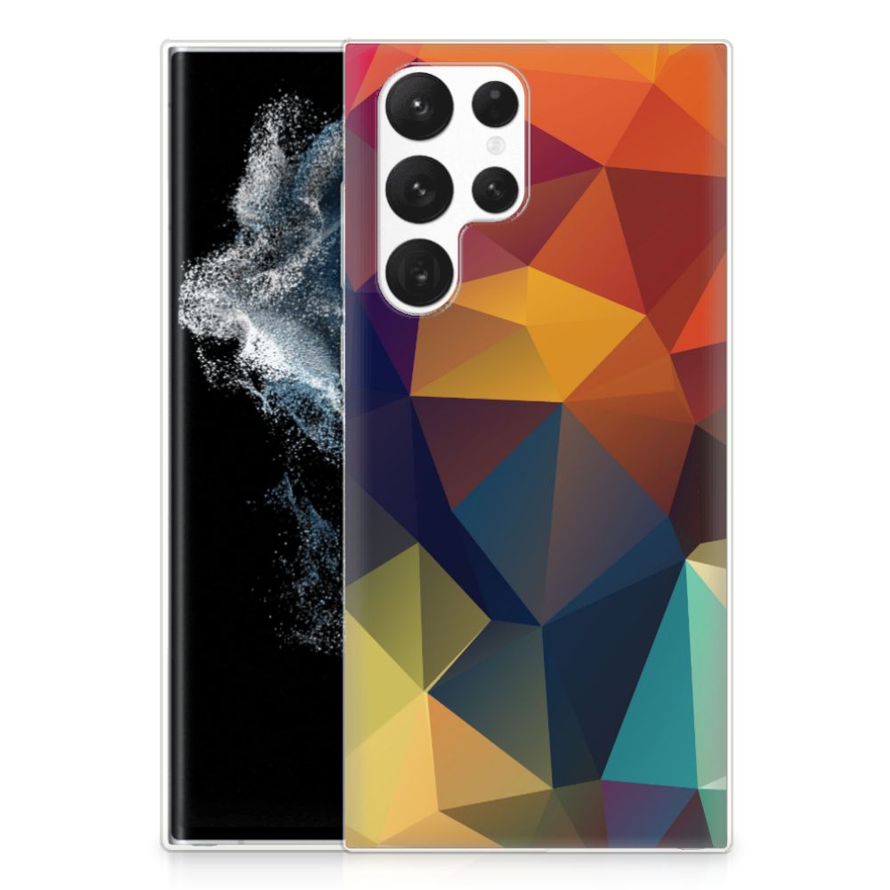 Samsung Galaxy S22 Ultra TPU Hoesje Polygon Color B2C Telecom