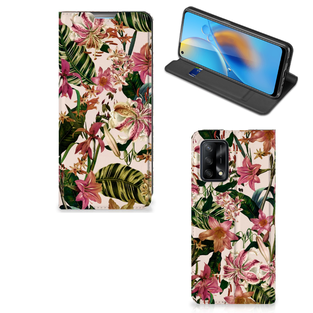 OPPO A74 4G Smart Cover Flowers - B2C Telecom