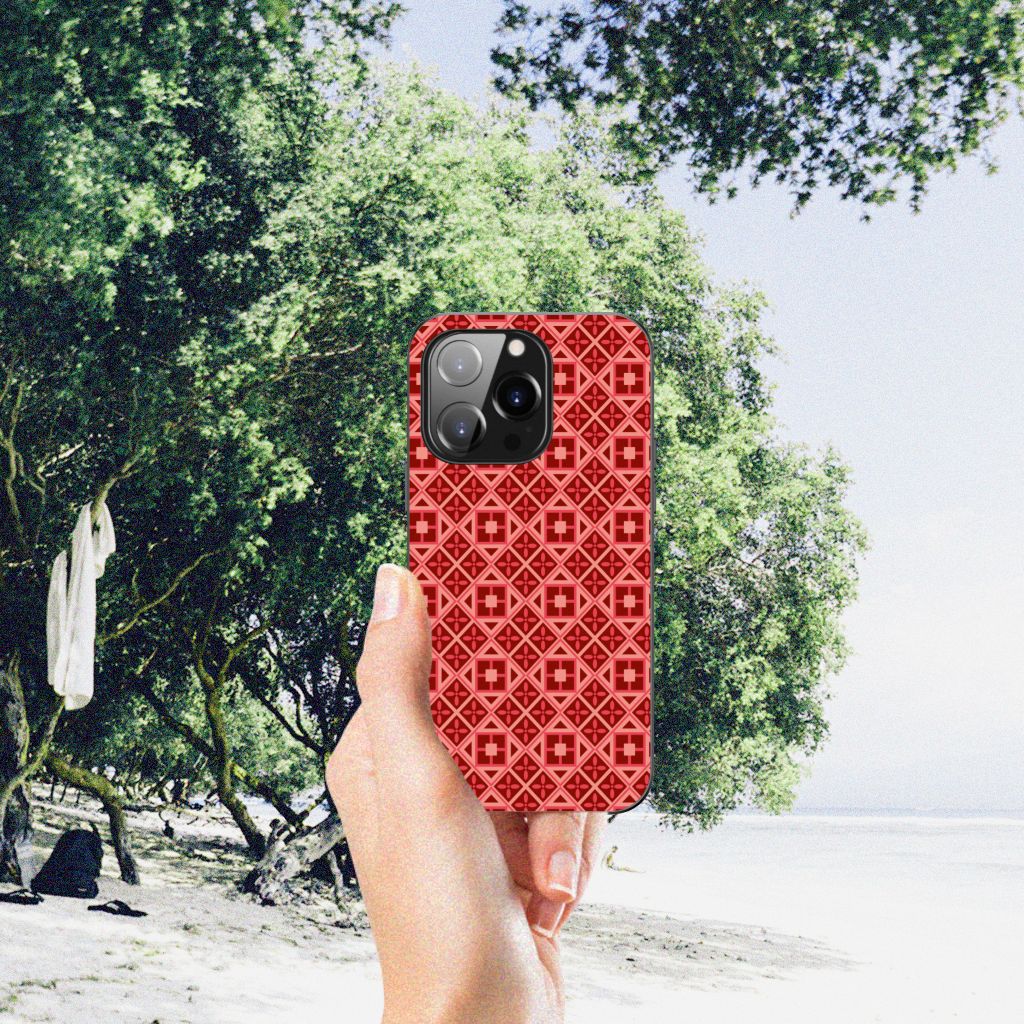 iPhone 14 Pro Back Case Batik Rood B2C Telecom