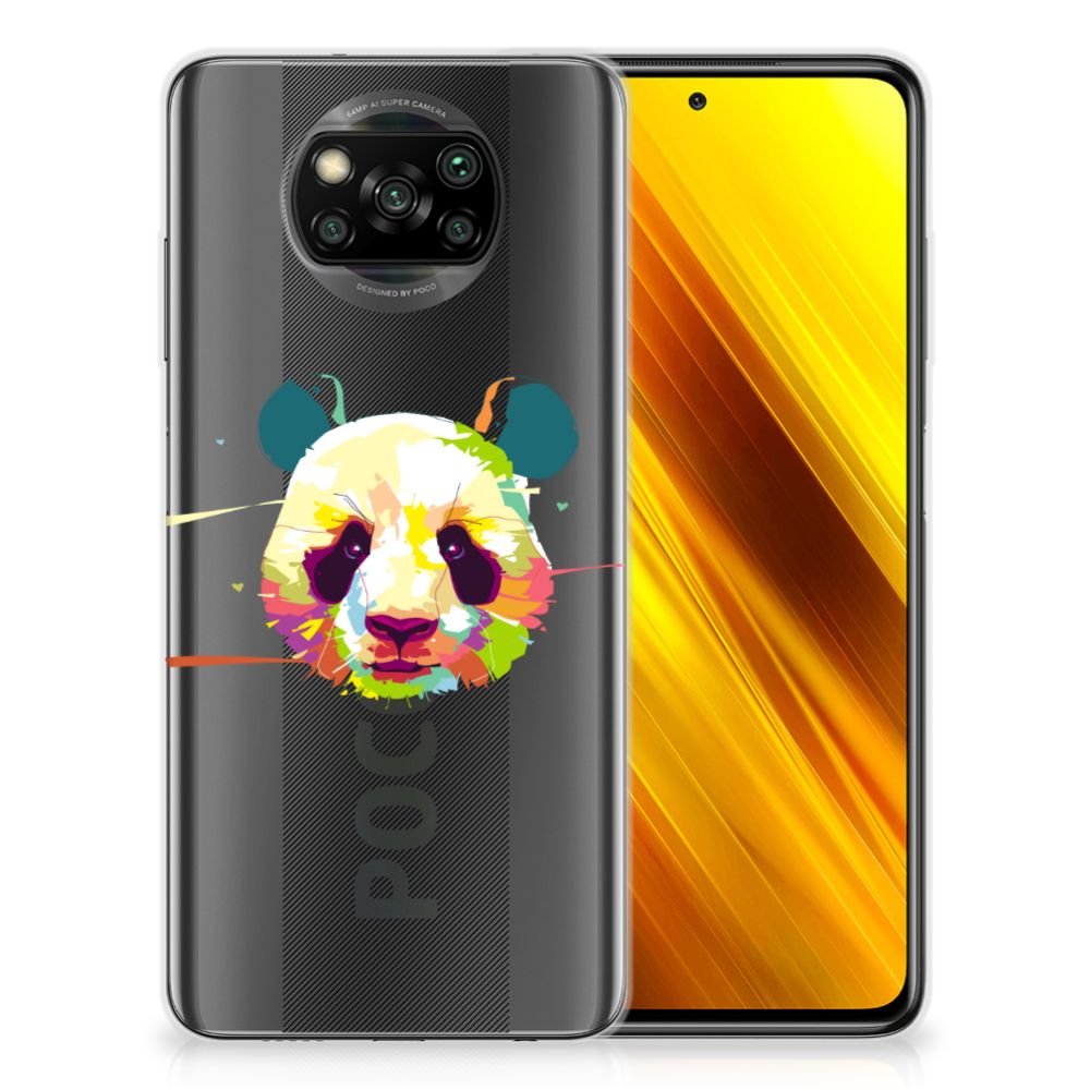 Xiaomi Poco X3 | Poco X3 Pro Telefoonhoesje met Naam Panda Color B2C Telecom