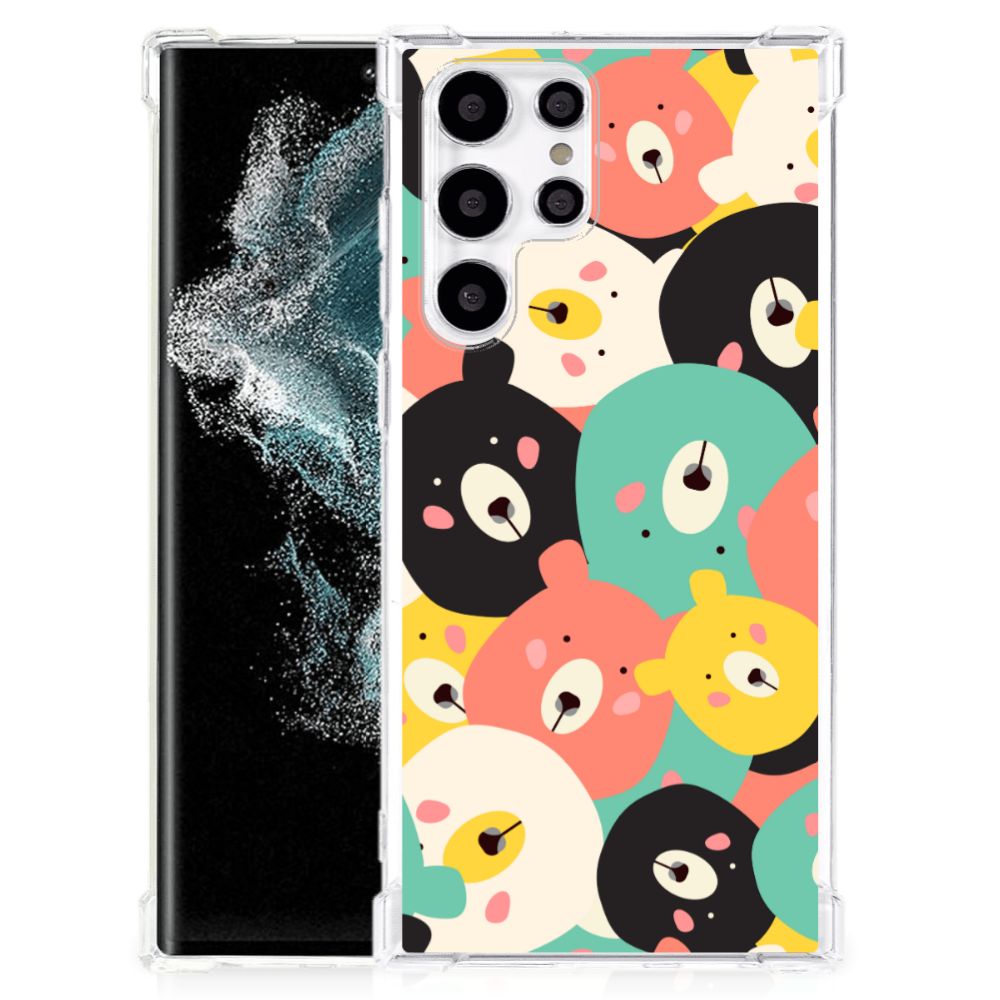 Samsung Galaxy S22 Ultra Stevig Bumper Hoesje Bears B2C Telecom
