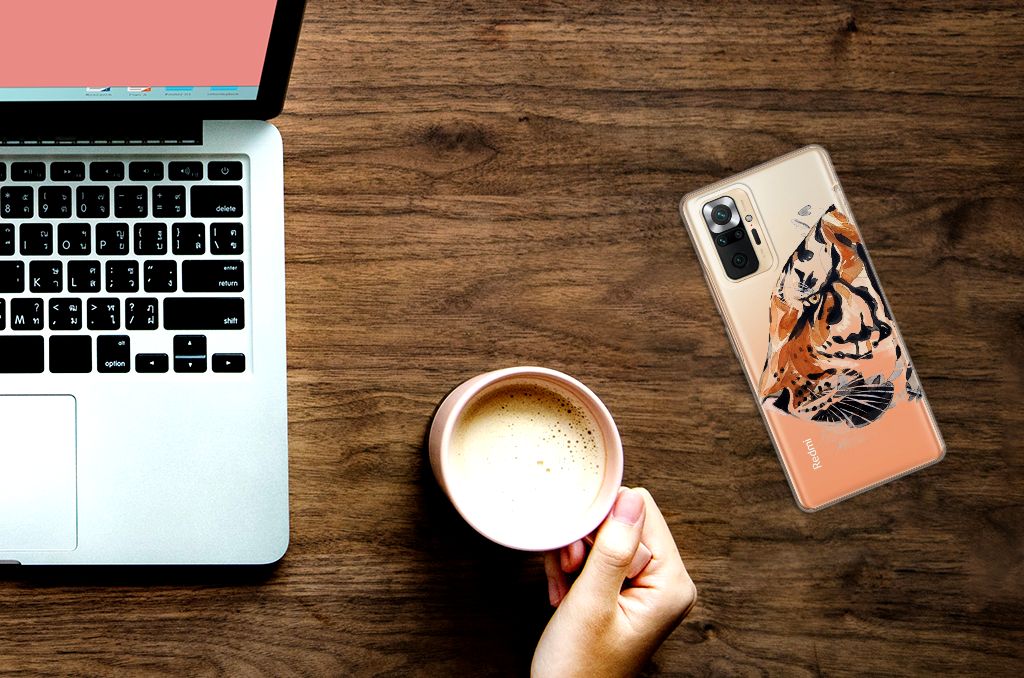 Hoesje maken Xiaomi Redmi Note 10 Pro Watercolor Tiger B2C Telecom