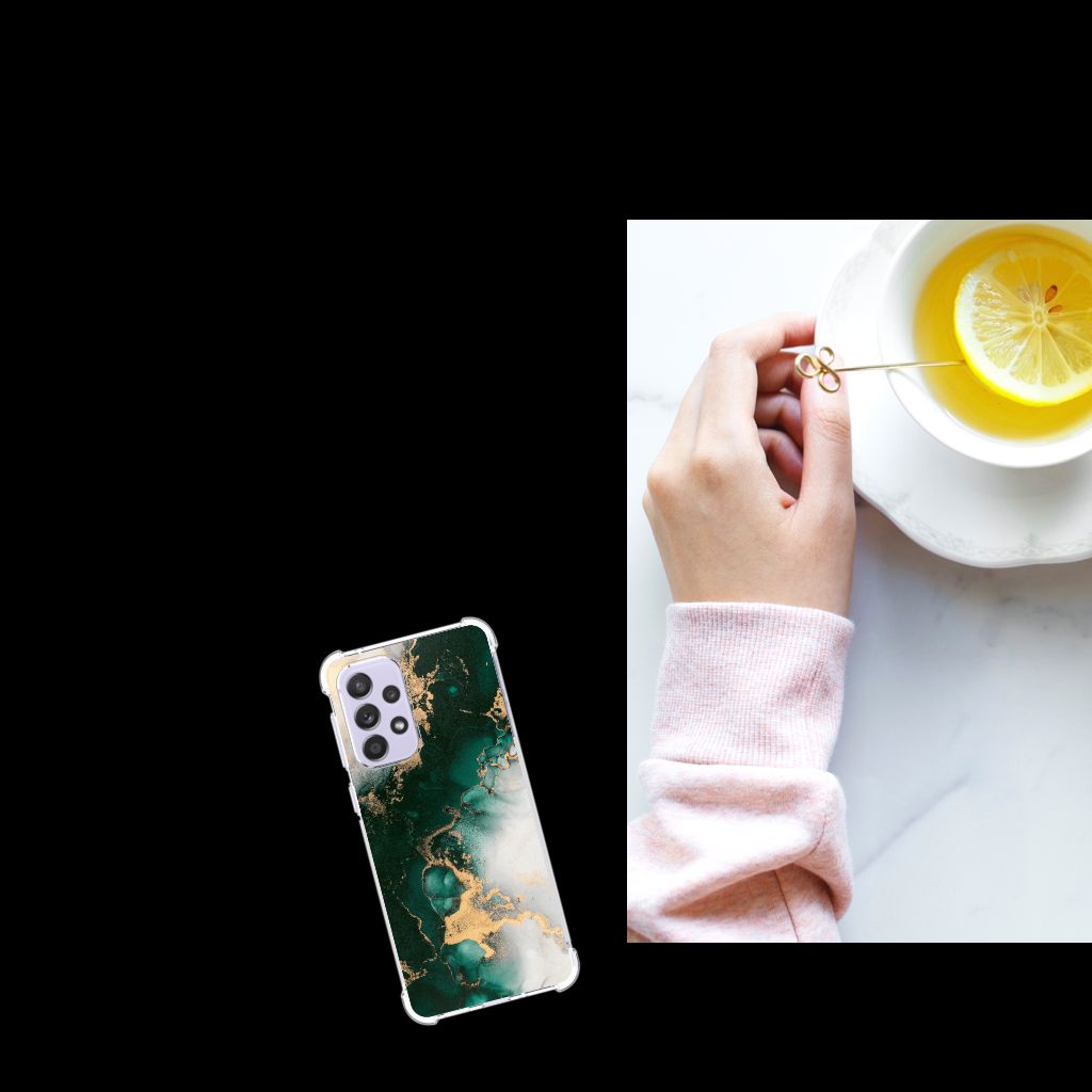 Anti-Shock Hoesje voor Samsung Galaxy A33 Marmer Groen B2C Telecom