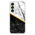 Samsung Galaxy A35 TPU Siliconen Hoesje Marmer Wit Zwart - Origineel Cadeau Man