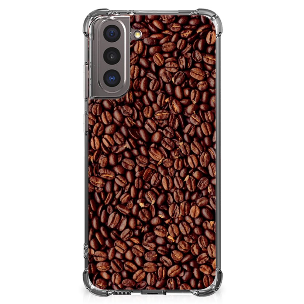 Samsung Galaxy S21 Beschermhoes Koffiebonen