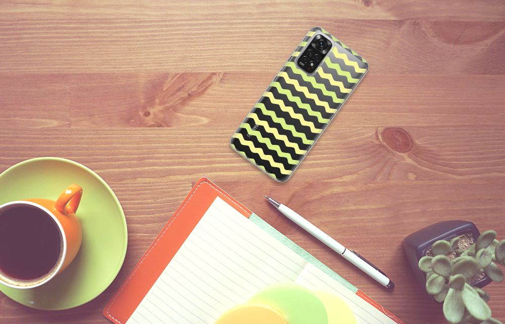 Xiaomi Redmi 10 | Redmi Note 11 4G TPU bumper Waves Yellow B2C Telecom