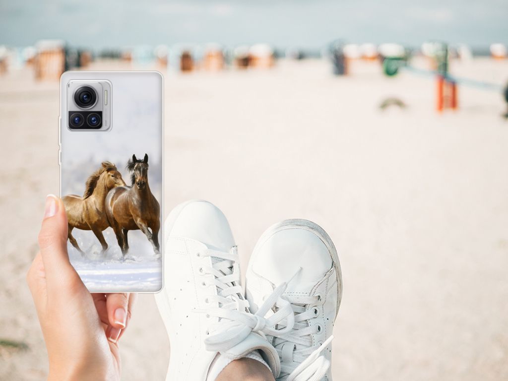 Motorola Moto X30 Pro TPU Hoesje Paarden B2C Telecom