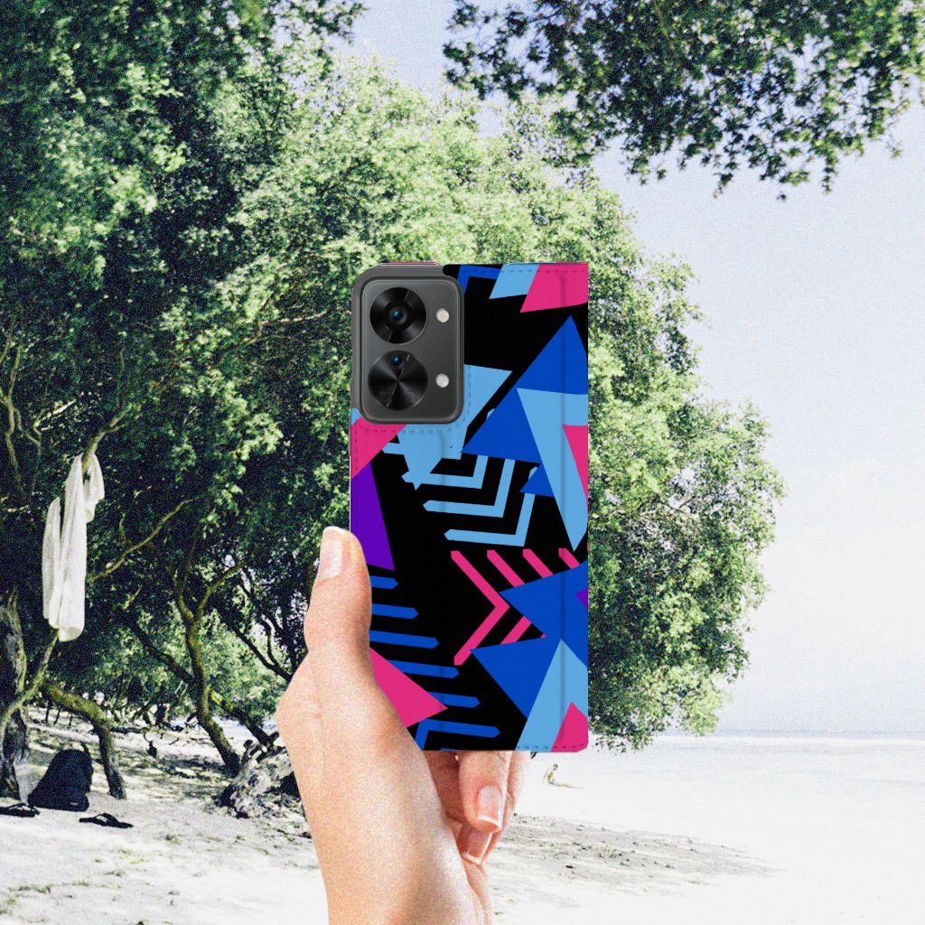OnePlus Nord 2T Stand Case Funky Triangle - B2C Telecom