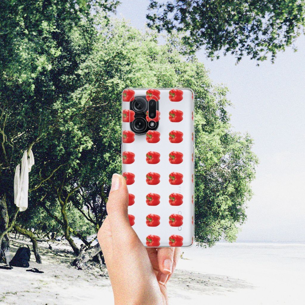 OPPO Find X5 Siliconen Case Paprika Red B2C Telecom