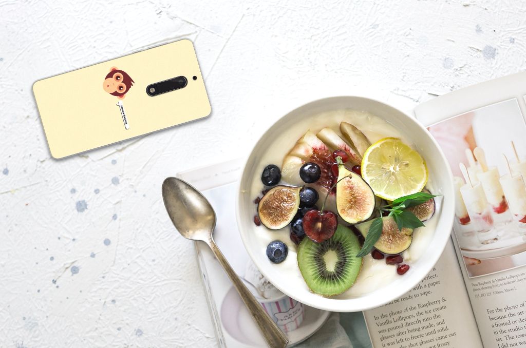Nokia 5 Telefoonhoesje met Naam Monkey