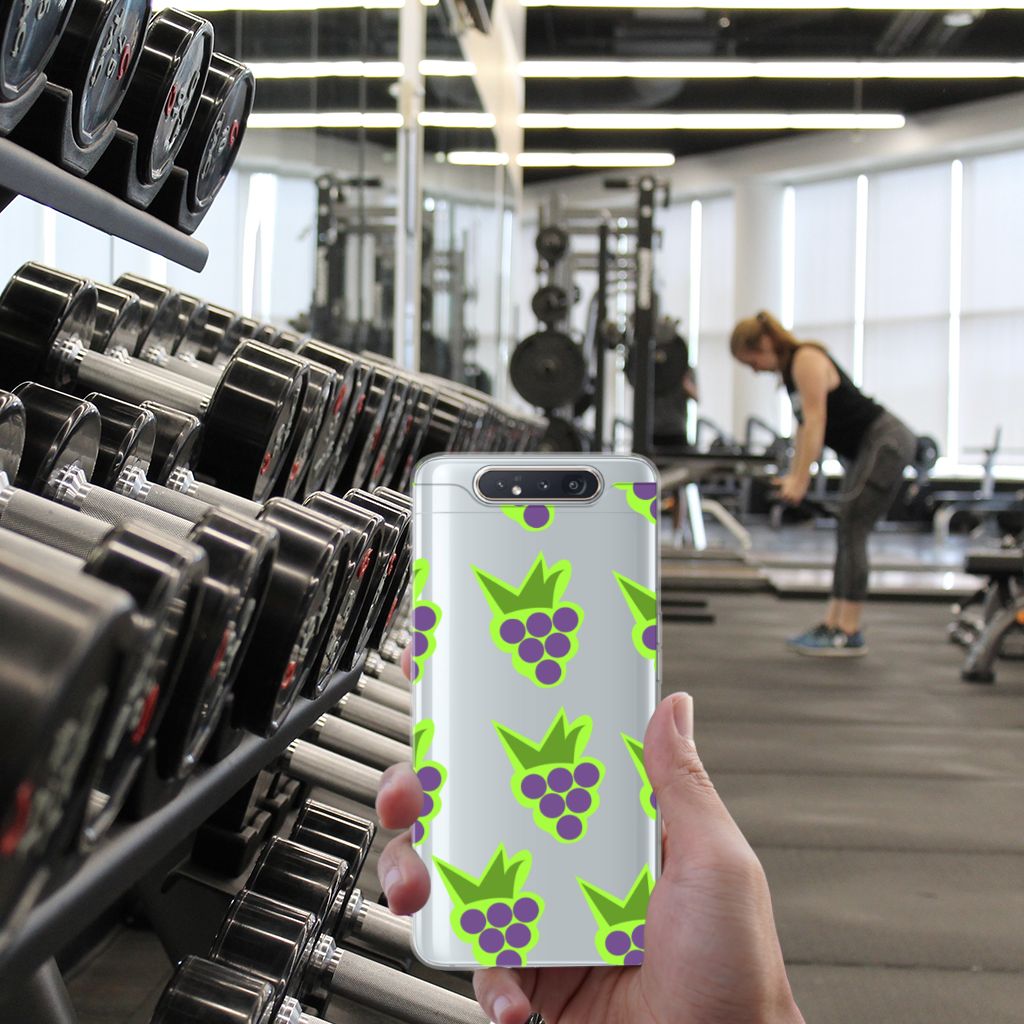 Samsung Galaxy A80 Siliconen Case Druiven