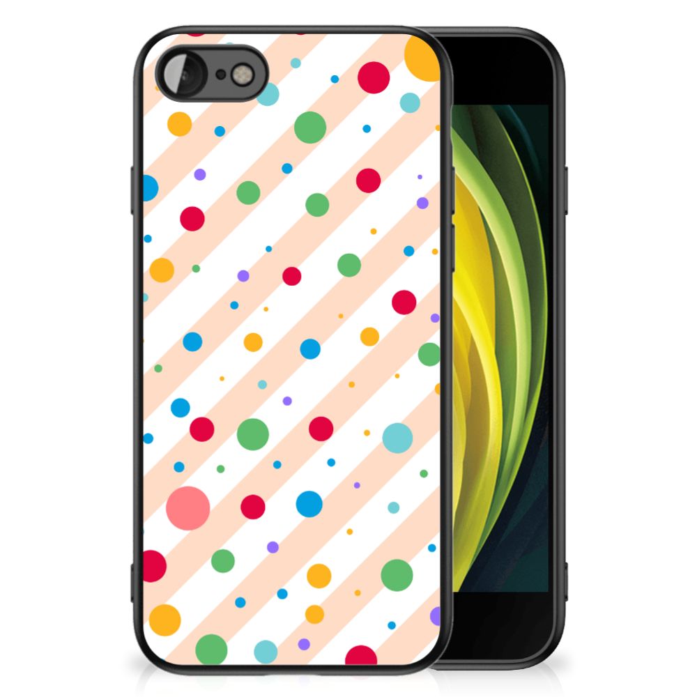 iPhone SE 2022 | SE 2020 | 7/8 Back Case Dots with colorful polka dot design and TP protective features.