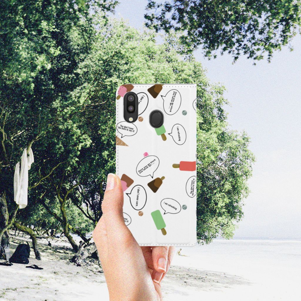 Samsung Galaxy M20 Flip Style Cover IJsjes