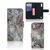 Samsung Galaxy M10 Bookcase Marmer Grijs