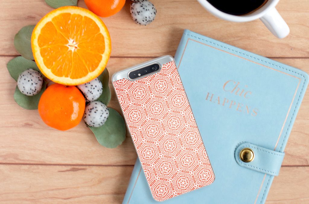 Samsung Galaxy A80 TPU bumper Pattern Orange