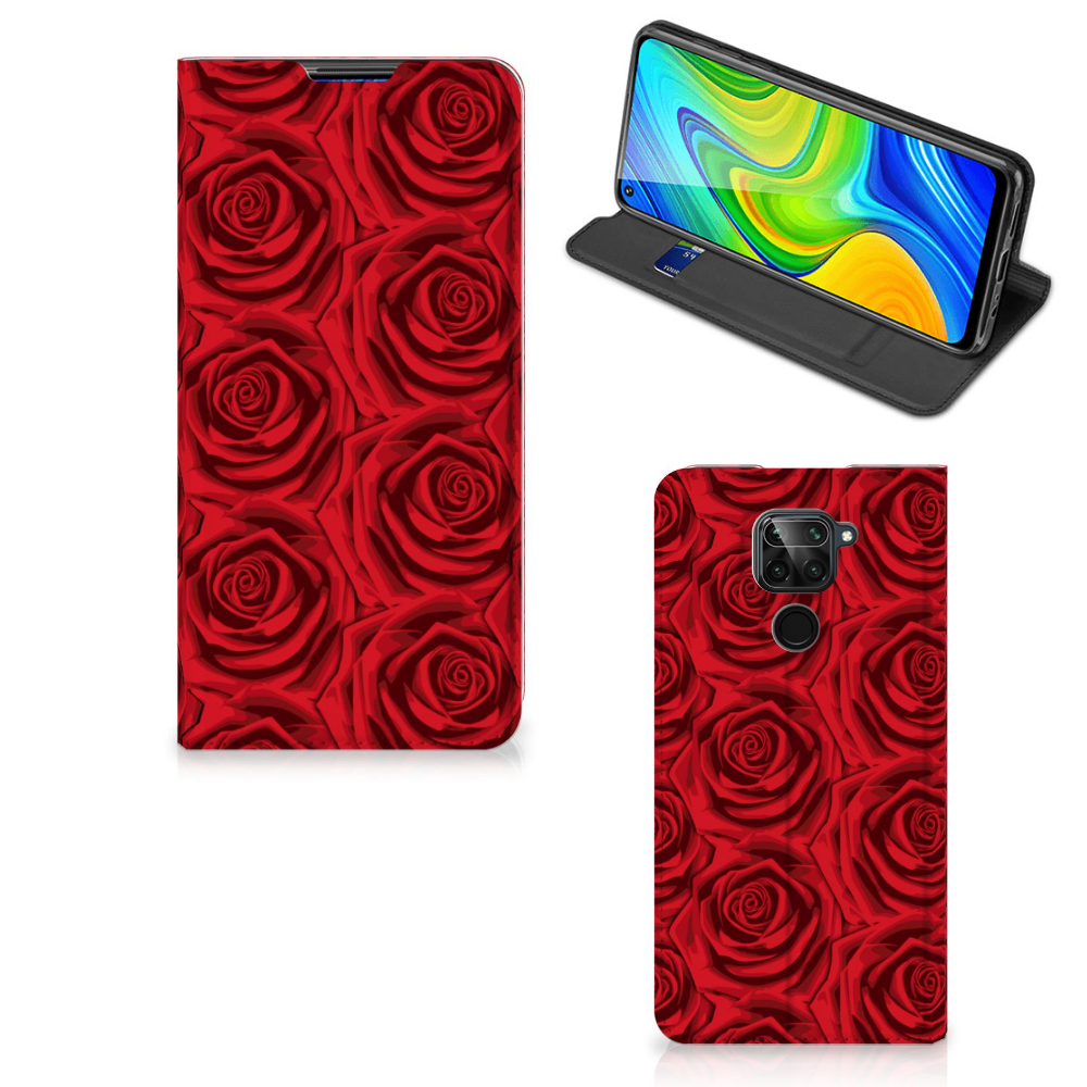 Xiaomi Redmi Note 9 Smart Cover Red Roses - B2C Telecom