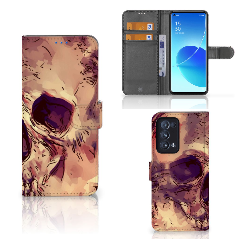 Telefoonhoesje met Naam OPPO Reno 6 Pro Plus 5G Skullhead