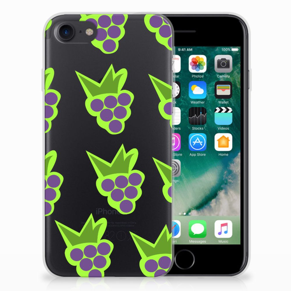 iPhone SE 2022 | SE 2020 | 8 | 7 Siliconen Case Druiven