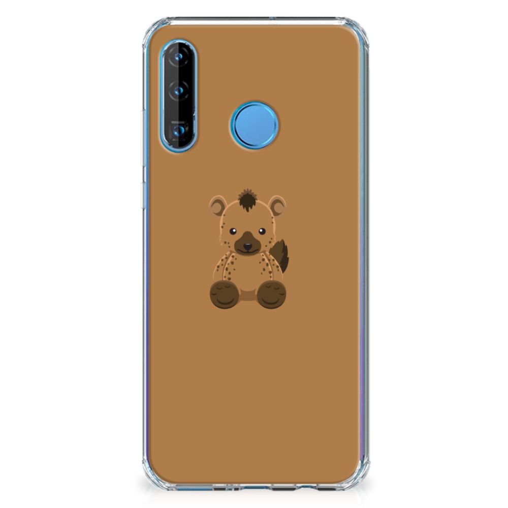 Huawei P30 Lite Stevig Bumper Hoesje Baby Hyena
