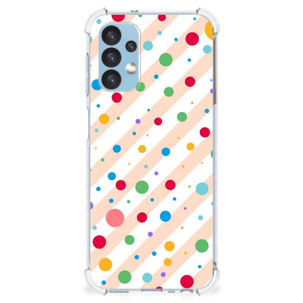 Samsung Galaxy A13 (4G) Doorzichtige Silicone Hoesje Dots B2C Telecom