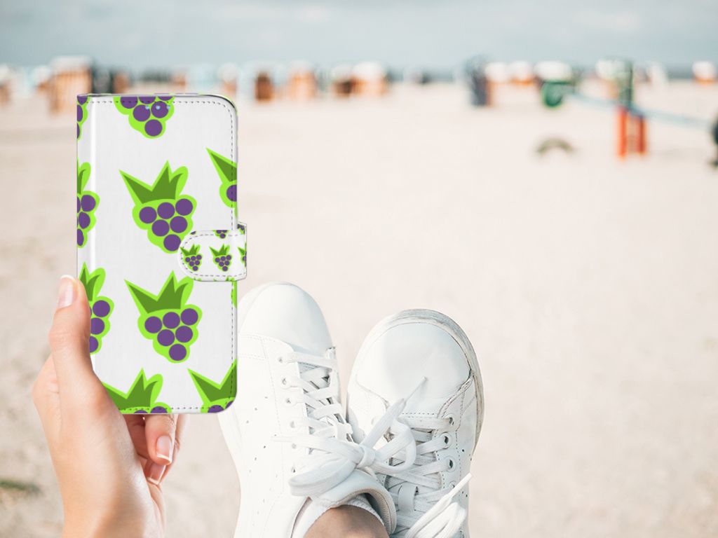 Huawei P40 Lite Book Cover Druiven