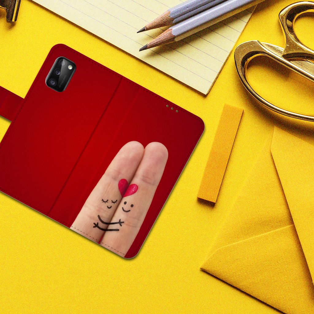Samsung Galaxy A41 Wallet Case met Pasjes Liefde - Origineel Romantisch Cadeau
