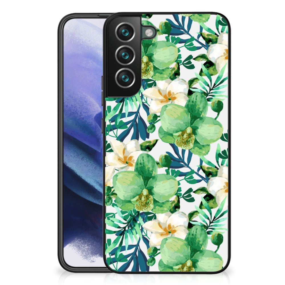 Samsung Galaxy S22 Plus Bloemen Hoesje Orchidee Groen B2C Telecom