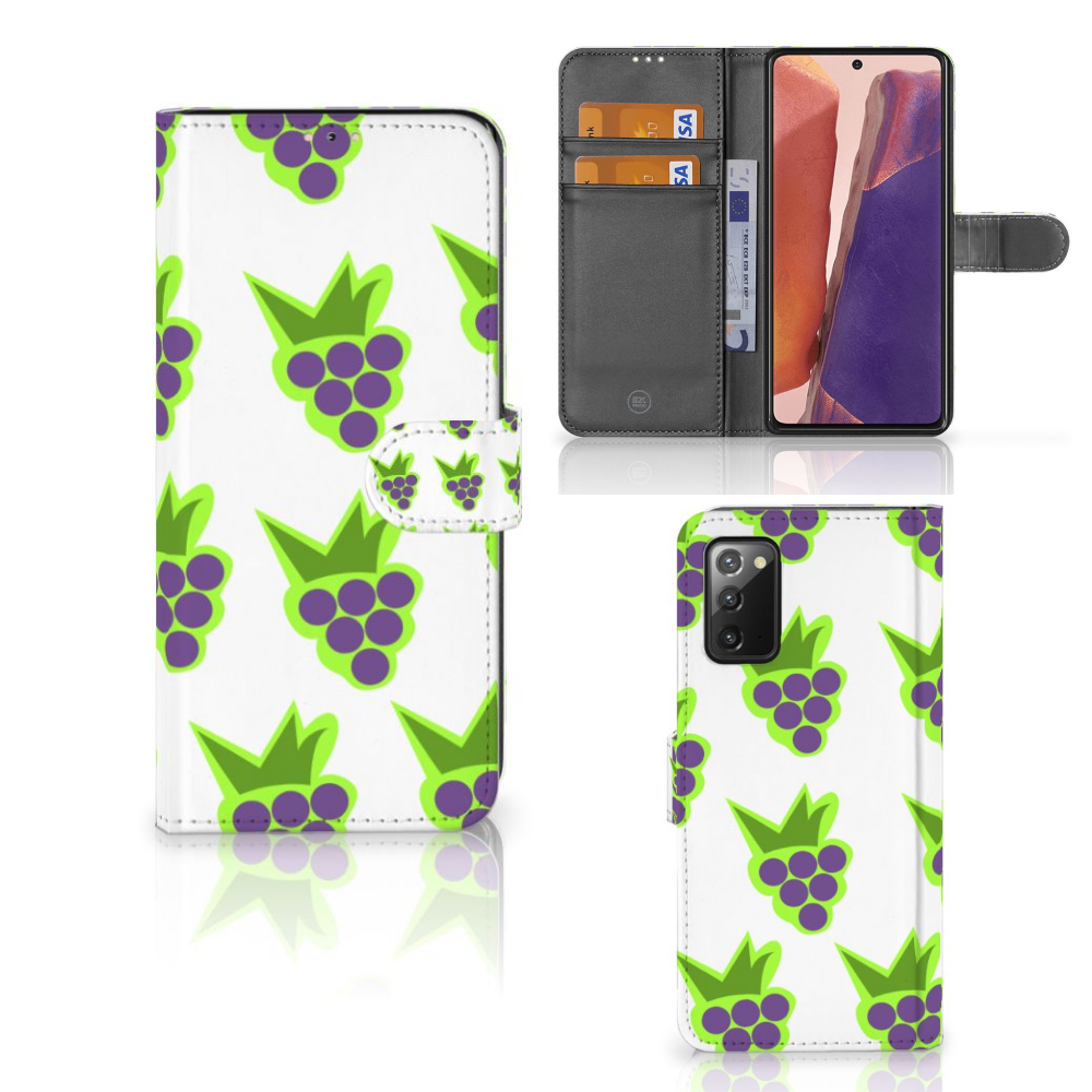 Samsung Galaxy Note 20 Book Cover Druiven