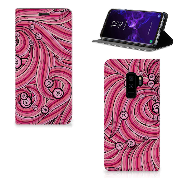 Samsung Galaxy S9 Plus Bookcase Swirl Pink