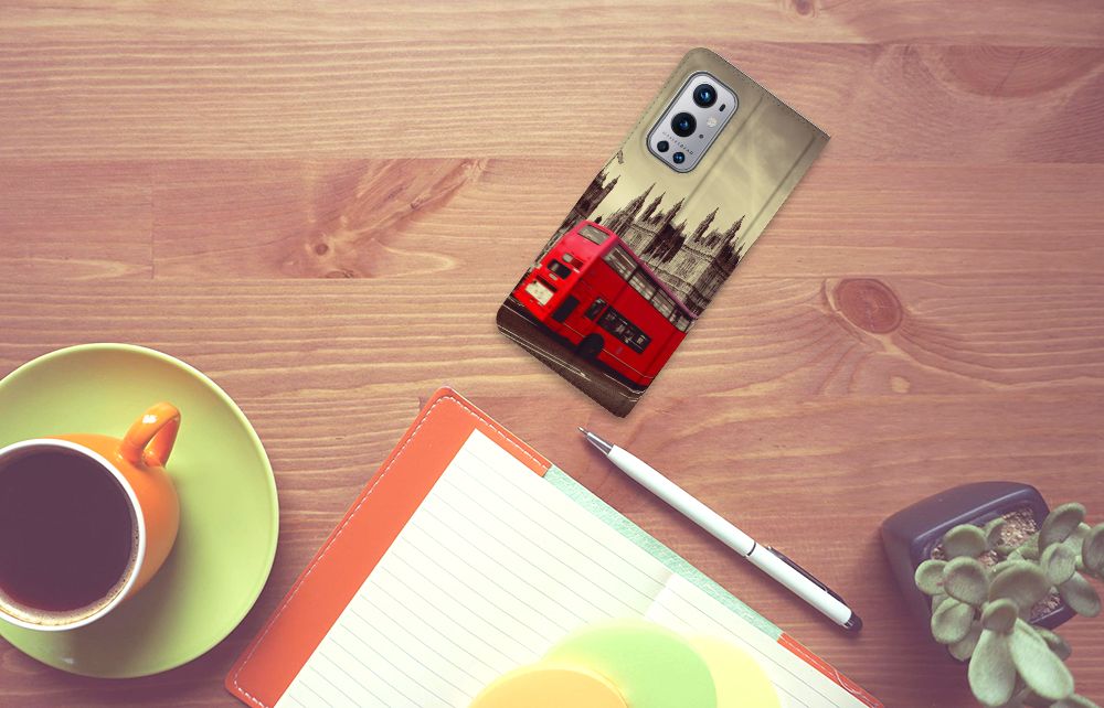 OnePlus 9 Pro Book Cover Londen - B2C Telecom