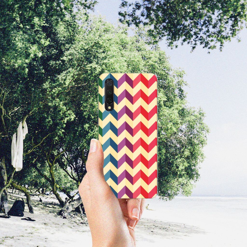 Xiaomi Mi 9 Lite TPU bumper Zigzag Multi Color B2C Telecom
