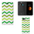 Apple iPhone 7 Plus | 8 Plus Hoesje met Magneet Zigzag Groen
