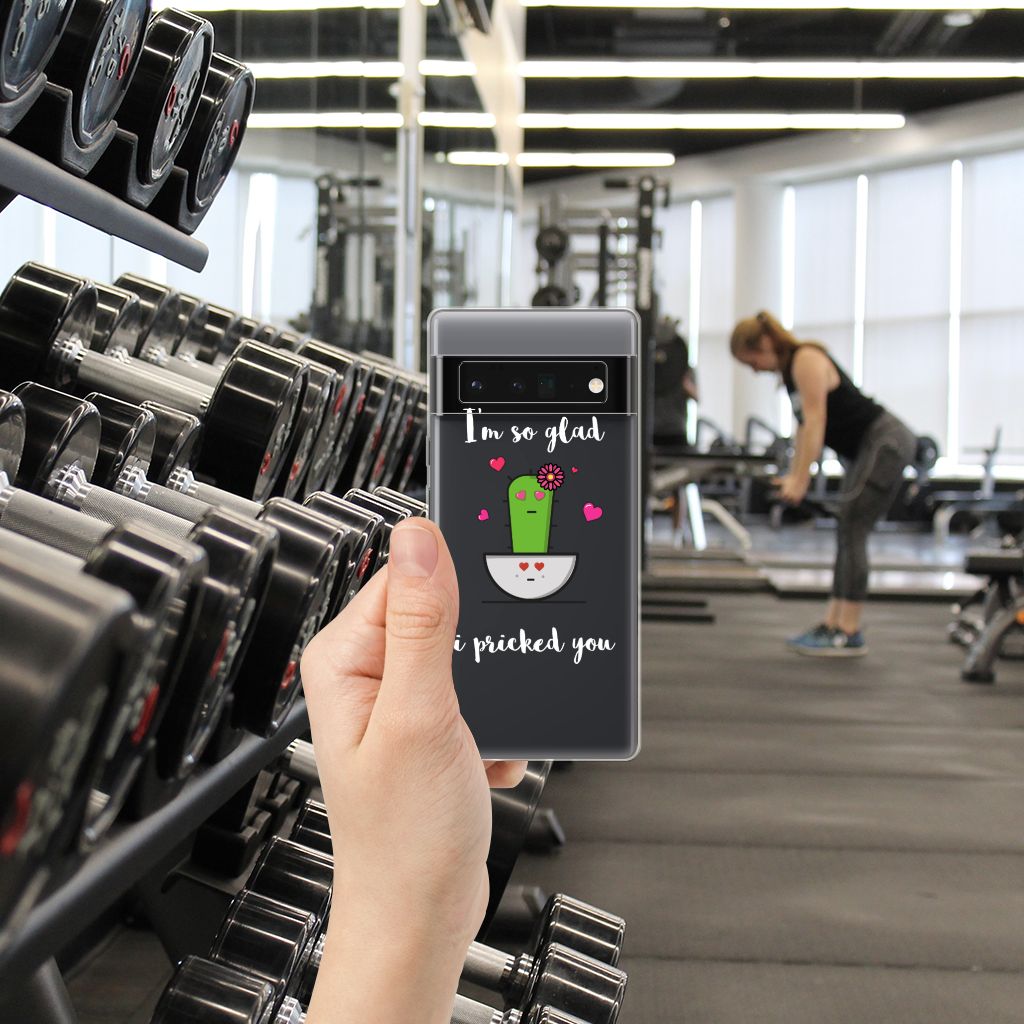 Google Pixel 6 Pro Telefoonhoesje met Naam Cactus Glad B2C Telecom