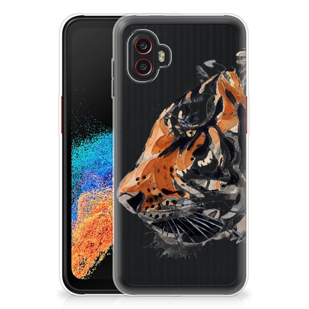 Hoesje maken Samsung Galaxy Xcover 6 Pro Watercolor Tiger B2C Telecom