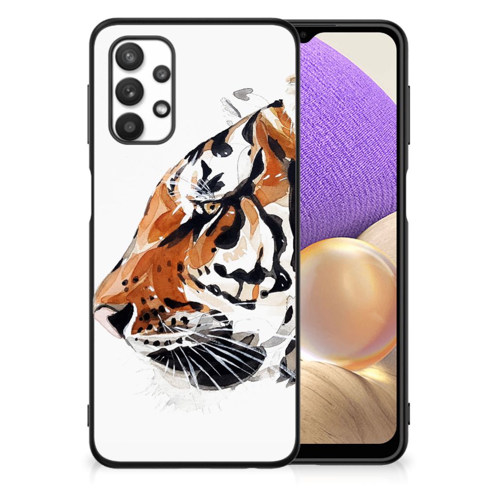 Kleurrijke Telefoonhoesje Samsung Galaxy A32 5G Watercolor Tiger B2C Telecom