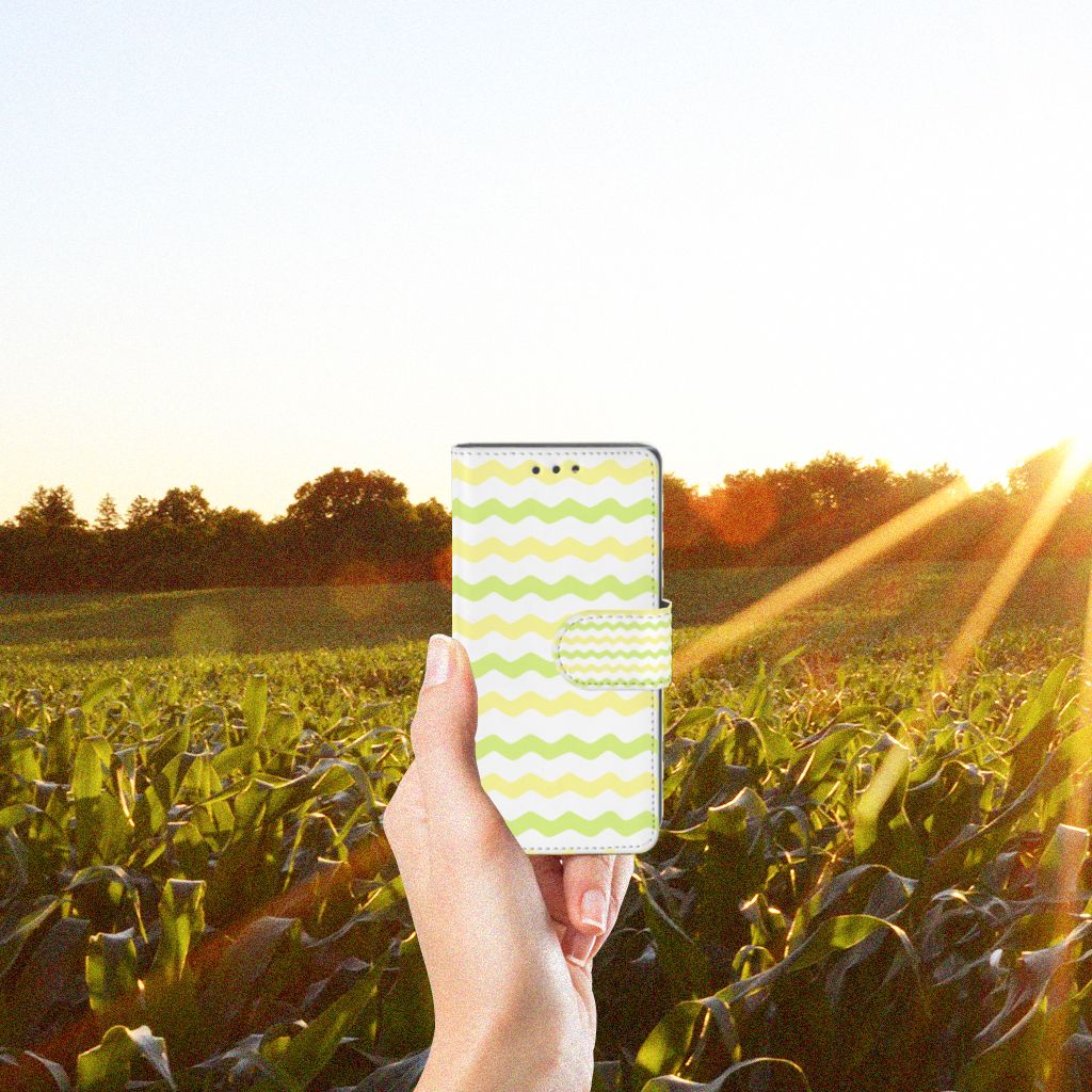 Sony Xperia X Compact Telefoon Hoesje Waves Yellow