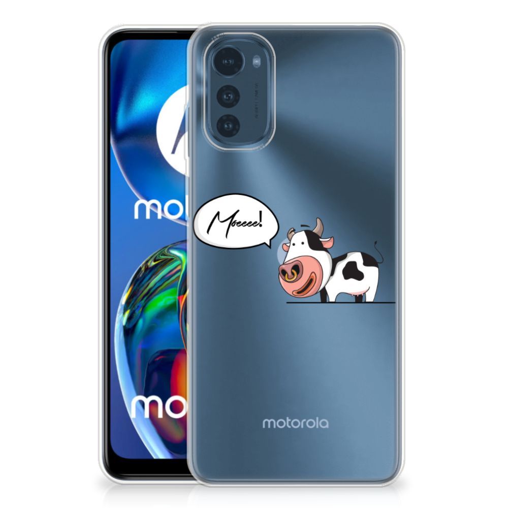 Motorola Moto E32/E32s Telefoonhoesje met Naam Cow B2C Telecom