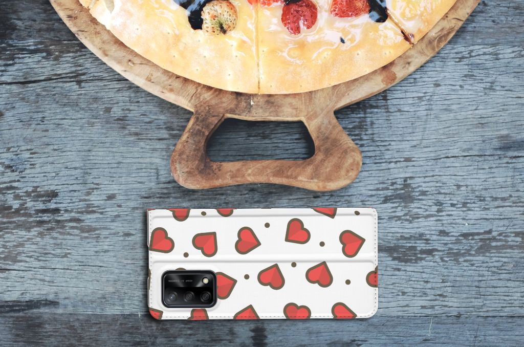 OPPO A74 4G Hoesje met Magneet Hearts - B2C Telecom
