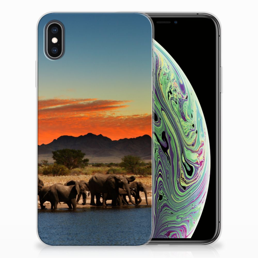 Apple iPhone Xs Max TPU Hoesje Olifanten
