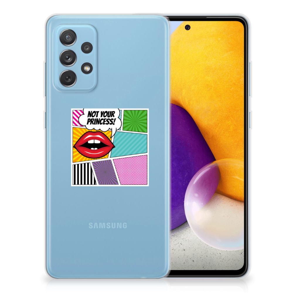 Samsung Galaxy A72 Silicone Back Cover Popart Princess