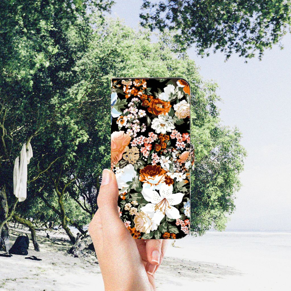 Hoesje voor Motorola Moto G53 Dark Flowers