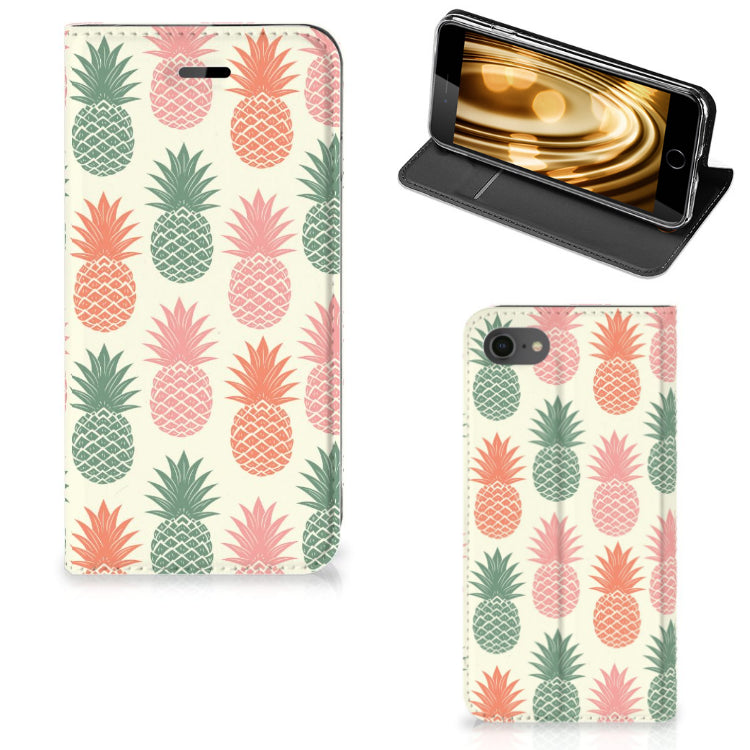 iPhone 7 | 8 | SE (2020) | SE (2022) Flip Style Cover Ananas