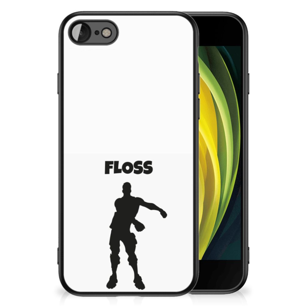 iPhone SE 2022 | SE 2020 | 7/8 Hoesje Floss met Floss-dansillustratie op witte achtergrond
