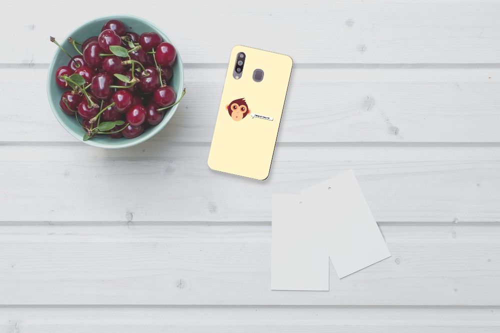 Samsung Galaxy M30 Telefoonhoesje met Naam Monkey