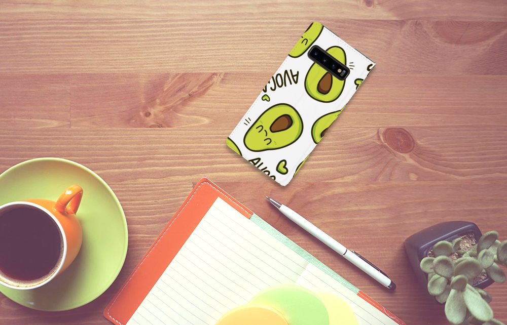 Samsung Galaxy S10 Plus Magnet Case Avocado Singing