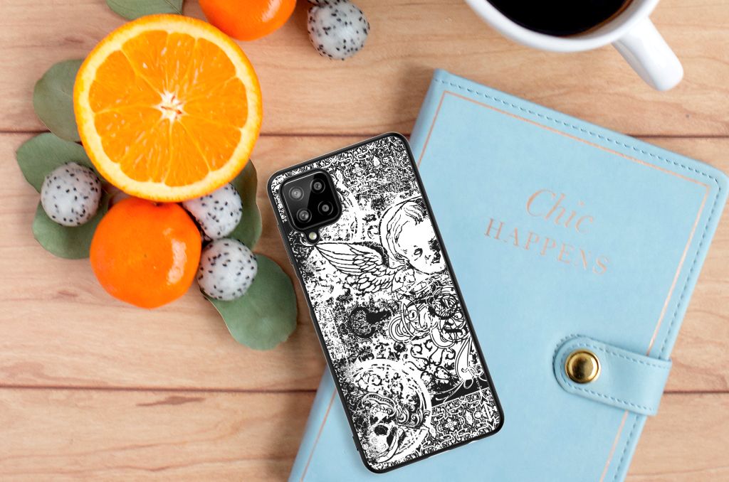 Telefoonhoesje Samsung Galaxy A12 Skulls Angel B2C Telecom