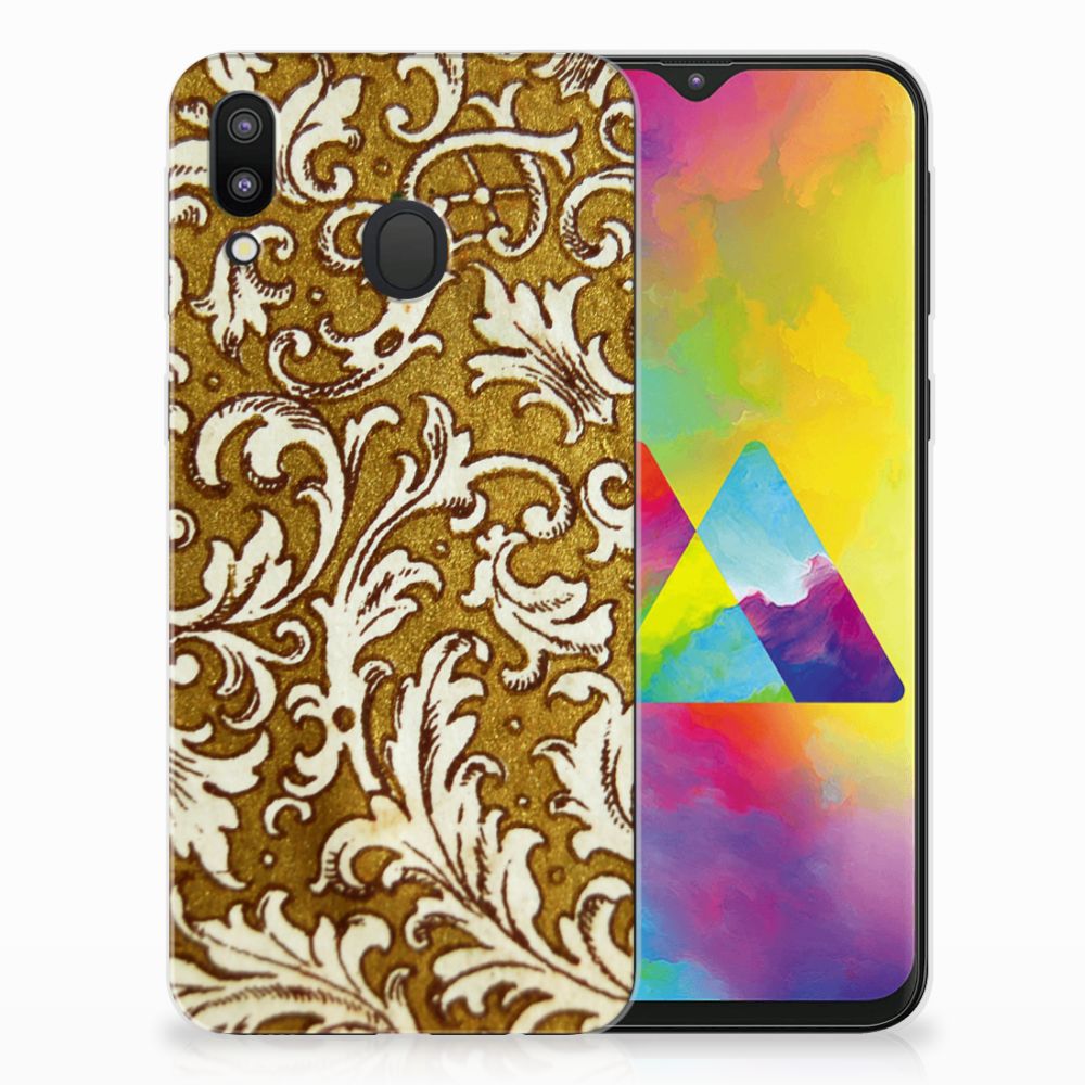 Siliconen Hoesje Samsung Galaxy M20 (Power) Barok Goud