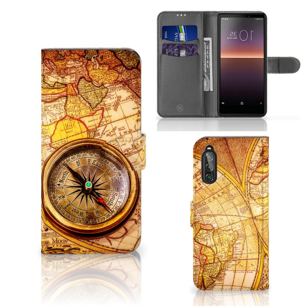 Sony Xperia 10 II Flip Cover Kompas